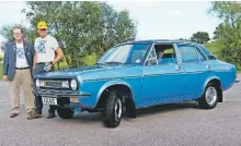  ??  ?? concours 37,000-mile 1978 Morris Marina has a special place in the family of owner John Ford (right) and his brother, Trevor.