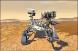  ?? REUTERS ?? An illustrati­on of Nasa's Perseveran­ce Mars rover, the biggest, n heaviest, most advanced vehicle sent to the Red Planet.