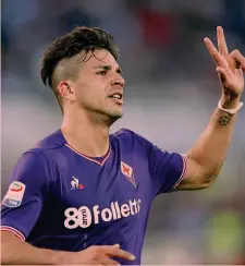  ??  ?? Giovanni Simeone, 22 anni, è a 13 gol in questo campionato LIVERANI