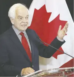  ?? JACK BOLAND/FILES ?? John Mccallum, former ambassador to China, was fired by Prime Minister Justin Trudeau in January after going off-script with public comments about Meng Wanzhou.