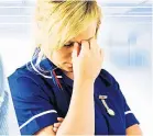  ??  ?? EXHAUSTED Nurses want to quit jobs