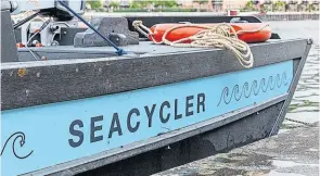  ?? ?? Bristol gets its own plastic fishing boat – the
Seacycler.