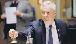  ?? REUTERS ?? Bruno Le Maire, ministro de Economía francés.