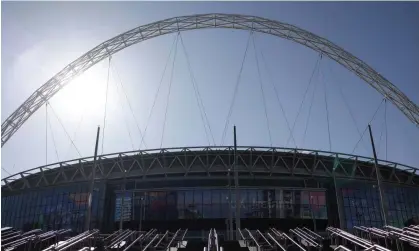  ?? ?? The Wembley arch, which Sir Keir Starmer has said should be in Israel’s colours for England’s friendly. Photograph: Neil Hall/EPA