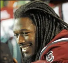  ?? AP file photo ?? South Carolina’s Jadeveon Clowney missed the team’s last game with a strained muscle.