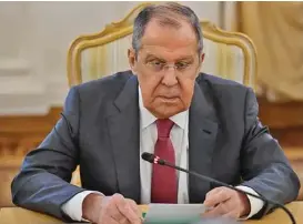  ?? ?? Russian Foreign Minister Sergey Lavrov