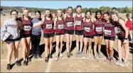  ?? Photo submitted ?? The Siloam Springs girls cross country team finished 10th overall at the 5A state meet at Oaklawn Park in Hot Springs.