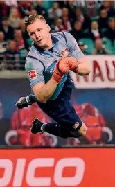  ?? EPA ?? BERND LENO 26 anni Bayer Leverkusen Alto 1,90, ha cominciato la carriera nello Stoccarda. Per lui sei presenze con la nazionale tedesca