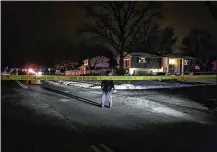  ?? JIM NOELKER / STAFF ?? Kettering police and federal authoritie­s are investigat­ing an explosion that occurred Friday night near the intersecti­on of Glenheath Drive and Hemphill Road. Neighbors say they have heard other explosions recently.