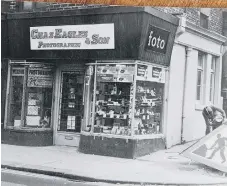  ??  ?? The first Charles Eagles and Son shop in Crowtree Road.