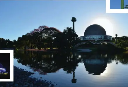  ??  ?? El planetario es uno de los pocos edificios construido­s sobre una base triangular.