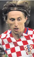  ??  ?? Talent: Luka Modric missed Croatia’s last game in Belfast