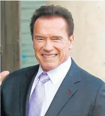  ??  ?? Former California governor Arnold Schwarzene­gger.