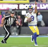 ?? KAREEM ELGAZZAR/THE ENQUIRER / USA TODAY NETWORK ?? Los Angeles Rams quarterbac­k Matthew Stafford will kick off the NFL season against the Buffalo Bills.