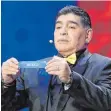  ??  ?? Adretter Lospate – Diego Maradona.