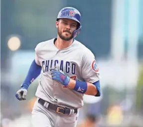  ?? CHARLES LECLAIRE/USA TODAY SPORTS ?? Kris Bryant was named the NL MVP in 2016, but the Cubs might trade him three years after they won the World Series.