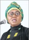  ?? PHOTO: SIMPHIWE MBOKAZI/AFRICAN NEWS AGENCY (ANA). ?? Lindiwe Zulu, the Minister of Small Business Developmen­t.
