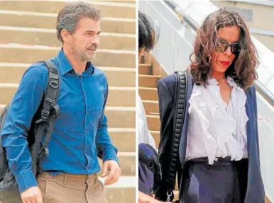  ?? // EFE ?? Rodolfo Sancho y Silvia Bronchalo a la salida del Tribunal Provincial