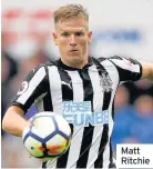  ??  ?? Matt Ritchie