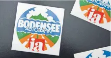  ?? ENTWURF: CHRISTIAN GLEINSER ?? Auferstand­en: Sieht aus wie echt, ist aber ein neu gemachter Aufkleber für die „Bodensee Autobahn“.