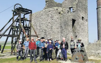  ??  ?? The group gathered at the Magpie Mine