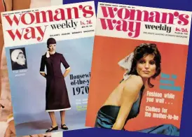  ??  ?? For her: A simpler
style of women’s magazine, the issues above are from 1970 and 1971