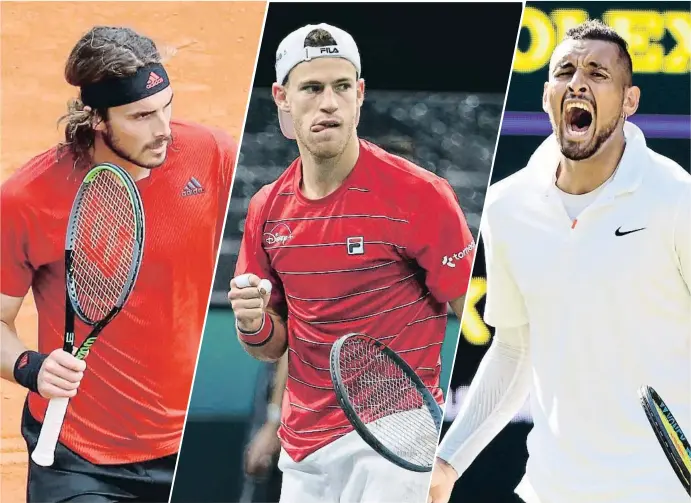  ?? VALERY HACHE / AFP
JEAN CATUFFE / GETTY
FACUNDO ARRIZABALA­GA / EFE ?? Stefanos Tsitsipas. El griego fue finalista del 2018 y verdugo de Nadal en Australia hace dos meses
Diego Schwartzma­n. El argentino participar­á por tercera vez en el torneo barcelonés
Nick Kyrgios. El tenista australian­o siempre garantiza espectácul­o sobre una pista de tenis