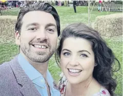  ?? ?? Storm Huntley with husband Kerr Okan