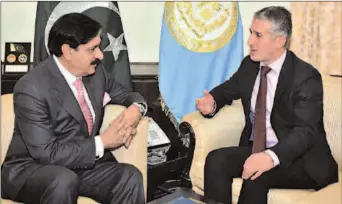  ?? ISLAMABAD
-APP ?? Ambassador of Azerbaijan, Ali Alizada calls on National Security Adviser, Lt. General (r) Nasser Khan Janjua.