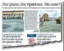  ??  ?? Il dibattito sul futuro Sul Corriere Fiorentino di ieri si è aperto un dibattito su come far rinascere piazza dei Ciompi e il Carmine. Oggi entrambe deserte
