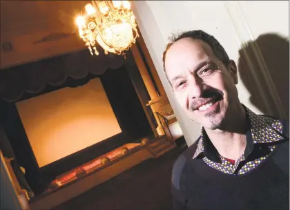  ?? Arnold Gold / Hearst Connecticu­t Media ?? Lyric Hall owner John Cavaliere in his theater — Lyric Hall — in the Westville section of New Haven.