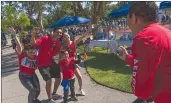  ?? Chris Torres/The Signal ?? Alexander Hernanez and his family take a group photo at the Michael Hoefflin Foundation “Walk for Kids with Cancer.”