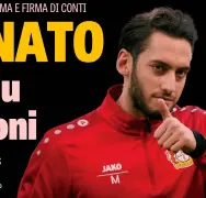  ??  ?? Hakan Calhanoglu, 23 anni, centrocamp­ista offensivo