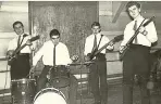  ??  ?? Music men: The Toledos performing in the Sixties