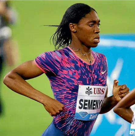  ??  ?? South Africa’s Caster Semenya was initially banned from running in 2009.