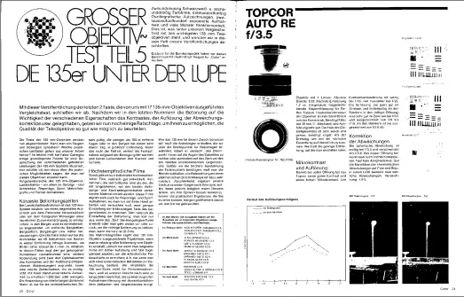  ??  ?? Welches Objektiv
nehmen?
Vergleichs­tests gehörten von jeher zu
ColorFoto. Dieser 135er-Vergleich erforderte 92 SWund 36 Farbfilme,
350 oszillogra­fische Aufzeichnu­ngen, 2500 Belichtung­en und viele
Monate Arbeit.