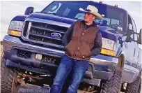  ?? FACEBOOK PHOTO ?? Joshua Vigil with his Ford F-350. He loved playing football and his family. Vigil died in a shooting at a New Year’s Eve party.