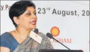  ??  ?? CBDT chairperso­n Rani Singh Nair in New Delhi on Tuesday