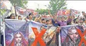  ?? PTI FILE ?? There are at least eight groups that claim to be the real Karni Sena and two of them are spearheadi­ng protests against the film,