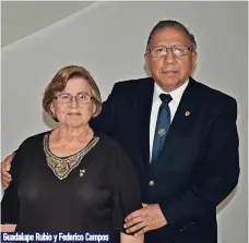  ??  ?? Guadalupe Rubio y Federico Campos