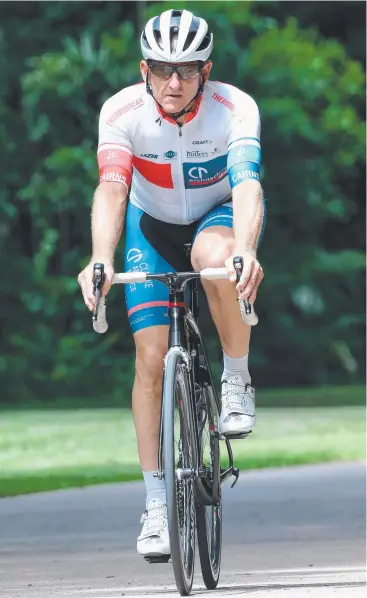  ?? Picture: ANNA ROGERS ?? WHEELIE KEEN: Gary Haydon, who will be competing in the Tour of the Tropics, says the course will be more of a challenge than the Commonweal­th Games circuit.