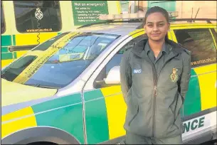  ??  ?? Paramedic Asha Patel who was attacked while treating a patient