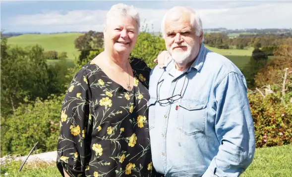  ?? Photograph: MICHAEL ROBINSON ?? COVID survivors Magret Rea and Terry Hennessy of Warragul urge people to “get vaccinated.” Magret feared she would die last year when she was in West Gippsland Hospital with COVID and wants people to understand the severity of the virus.