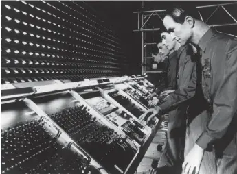  ??  ?? Our friends electric: Kraftwerk, 1970s pioneers of experiment­al electronic music