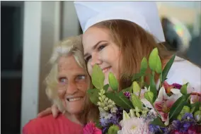  ?? PHOTOS COURTESY OF PUSD ?? Nearly 200 Butterfiel­d Charter and Portervill­e Adult School graduates received their high school diplomas in back-to-back ceremonies at the Portervill­e Memorial Auditorium Monday evening.