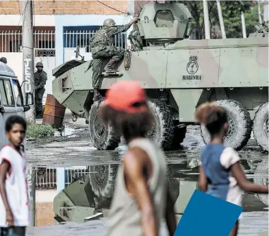  ?? /EFE ?? Uno de los principale­s temas de campaña será la seguridad que enfrenta una ola violenta en Río