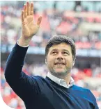  ??  ?? Spurs fans will be hoping Pochettino won’t be waving goodbye