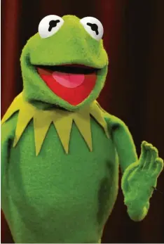  ?? Foto: Mick Tsikas, dpa ?? Moderator Kermit ist in „Muppets Now“von der neuen Technik gründlich überforder­t. Alles wie immer? Na ja…
