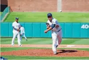  ?? [PHOTO BY ANYA MAGNUSON] ?? Oklahoma City’s Manny Bañuelos pitches against the Nashville Sounds at Bricktown Ballpark in Oklahoma City on Wednesday.