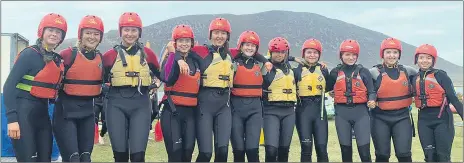  ?? ?? Our Transition Year students that travelled to Achill Island Adventure Centre to participat­e in the Adventure Journey component of the Gaisce President’s Award.
